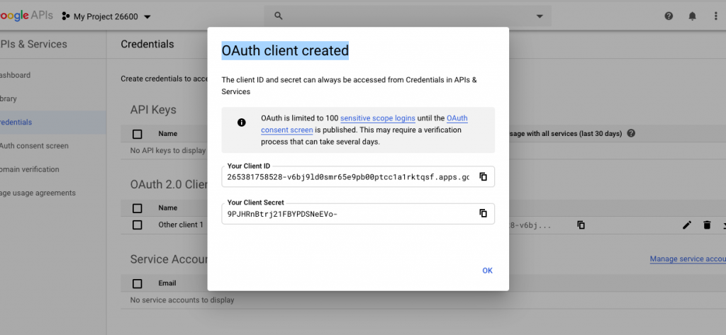 Server upload file ke google drive via command line